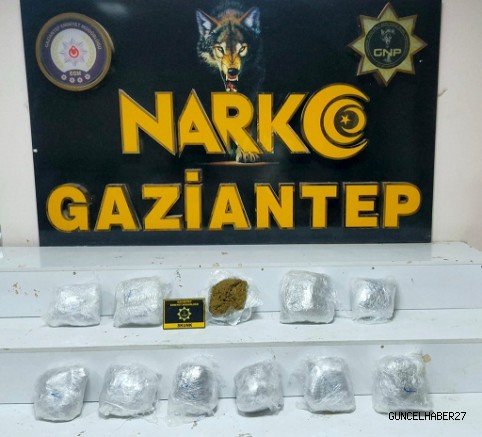 Gaziantep’te Uyuşturucu Operasyonu: 5 Kilo 400 Gram Skunk Ele Geçirildi