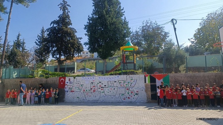 Hamidiye İlkokulu’ndan Filistin’e Destek: “Mazluma Ses, Barışa Nefes Ol”