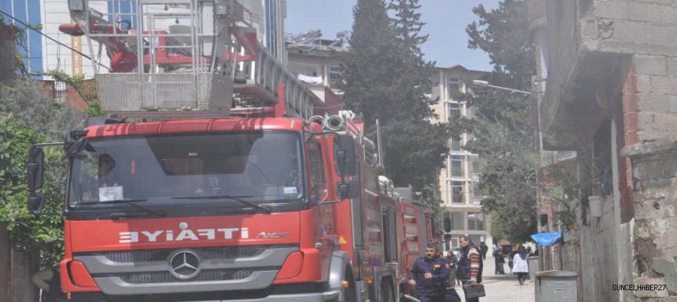 Gaziantep'te evde çıkan yangın korkuttu
