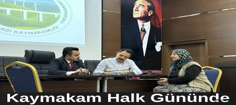 Nurdağı Kaymakamı, halk gününde vatandaşları dinledi