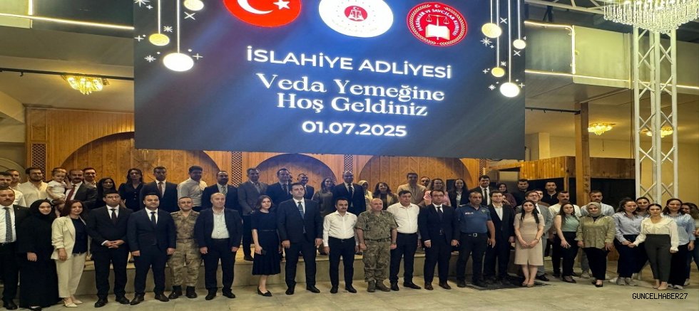 Tayini çıkan hakim ve savcılara veda yemeği 