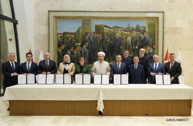 Gaziantep’te Kur’an Eğitim Merkezi ve Cami Yapım Protokol İmzalandı