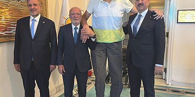 AK Parti Grup Başkanlığı:2,33’lük Ramazan Karageyik’i misafir etti
