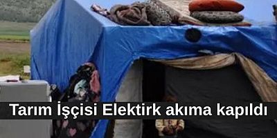 Çadırda elektrik akımına kapılan tarım işçisi hayatını kaybetti