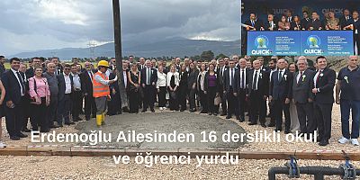 Erdemoğlu Ailesinden 16 derslikli Lise  ve öğrenci yurdu temeli atıldı