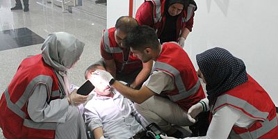 GAÜN’de  deprem tatbikatı