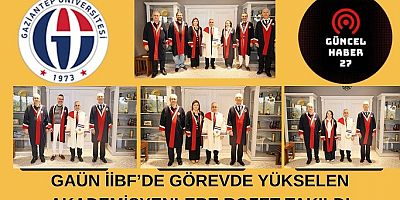GAÜN İİBF’de görevde yükselen akademisyenlere rozet takıldı
