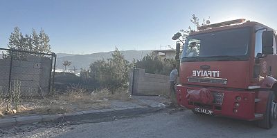 Gaziantep'te bahçede çıkan ot yangını korkuttu