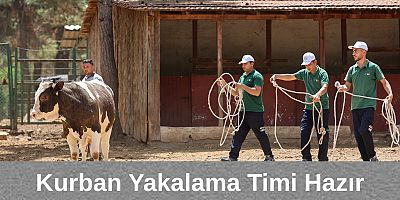 Gaziantep'te Belediye’nin kurban yakalama timi hazır!