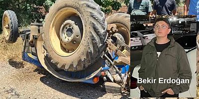 Gaziantep’te devrilen traktörün sürücüsü öldü