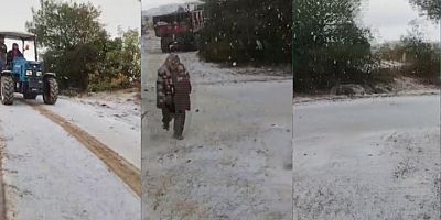 Gaziantep’te dolu yağışı etkili oldu