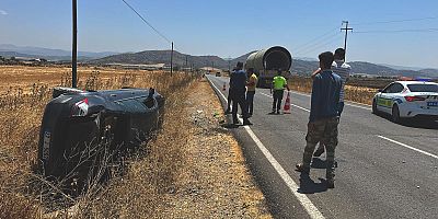 Gaziantep’te otomobil şarampole devrildi: 4 yaralı