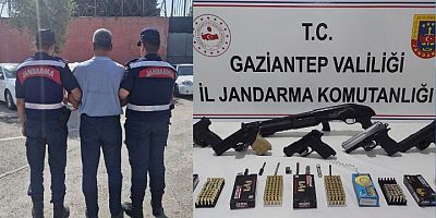 Gaziantep’te silah kaçakçılığına 1 tutuklama