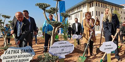 Gaziantep'te 'Yeşil Antep' Projesi Fidan Dikimi 