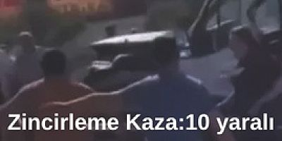 Gaziantep'te zincirleme kaza; 10 yaralı 