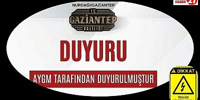 Gaziantep Valiliği uyardı!