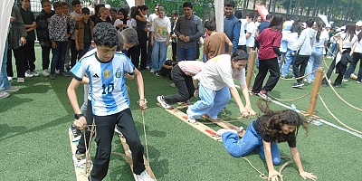 Geleneksel Oyunlar Tırı Gaziantep'te öğrencilerle buluştu