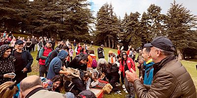 Huzurlu Yaylasında sonbahar güzelliğinde doğa yürüyüşü