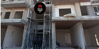 İnşaatın 3’üncü katından düşen işçi ağır yaralandı