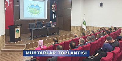 Kaymakamı Erciyas, muhtarlarla bir araya geldi