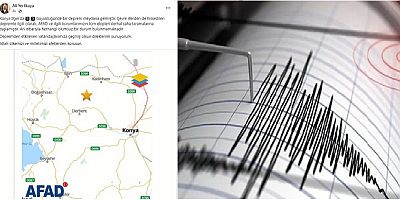 Konya Ilgın’da 4.3 Büyüklüğünde Deprem