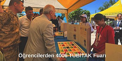 Öğrencilerden 4006 TÜBİTAK Bilim Fuarı heyecanı 