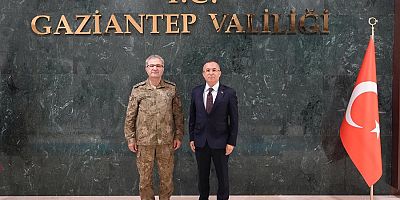 Orgeneral Tokel, Gaziantep Valisi Çeber'i ziyaret Etti 