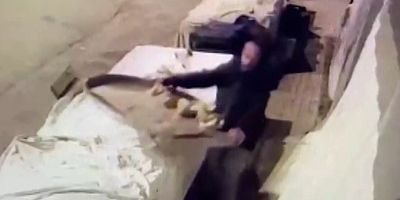 Pişkin hırsız, manavdan muzları tepsiyle götürdü