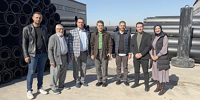 Şahin, Barak Ovasını Suya Kavuşturacak Borular Üretiliyor