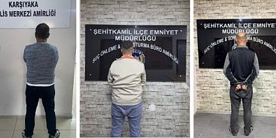 Şehitkamil’de  Firari Hükümlü 3 Şüpheli Yakalandı