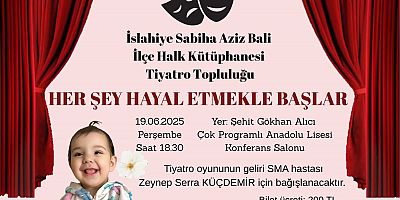 SMA hastası Zeynep Serra için tiyatro gecesi
