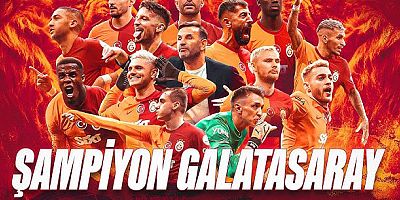 Süper Lig’in şampiyonu Galatasaray 