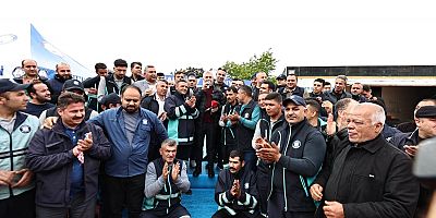 Tahmazoğlu, çalışanlarla 1 Mayıs İşçi Bayramını  kutladı