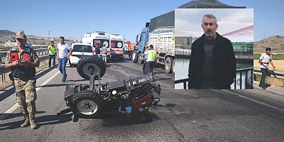 Traktörün ikiye bölündüğü kazada baba yaşamını yitirdi