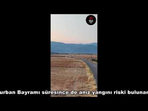 Jandarma anız yangını için 7 Gün 24 Saat nöbette!