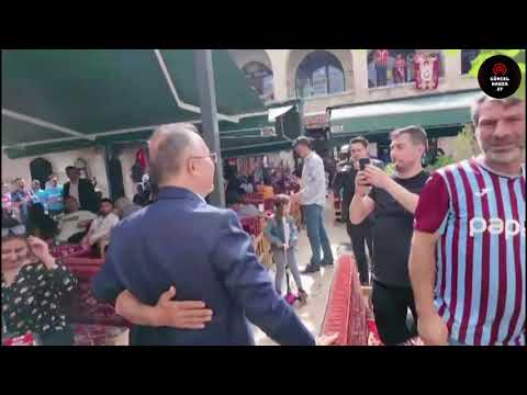 Vali Çeber, tarihi mekanda taraftarlarla bir araya geldi