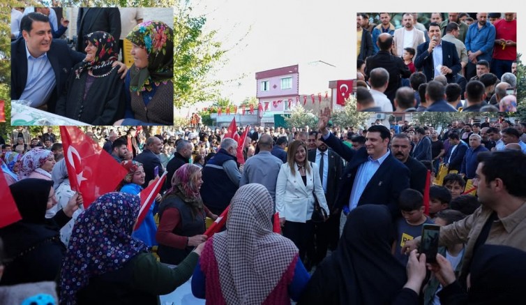 Başkan Yılmaz, mahalle ziyaretlerinde vatandaşlarla kucaklaştı