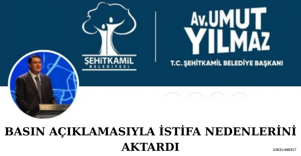 Belediye Başkanı basın toplantısıyla istifa ettiğini açıkladı!