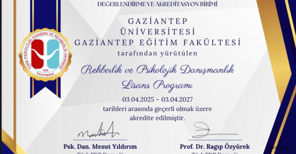 GAÜN Eğitim Fakültesi önemli bir başarıya imza attı