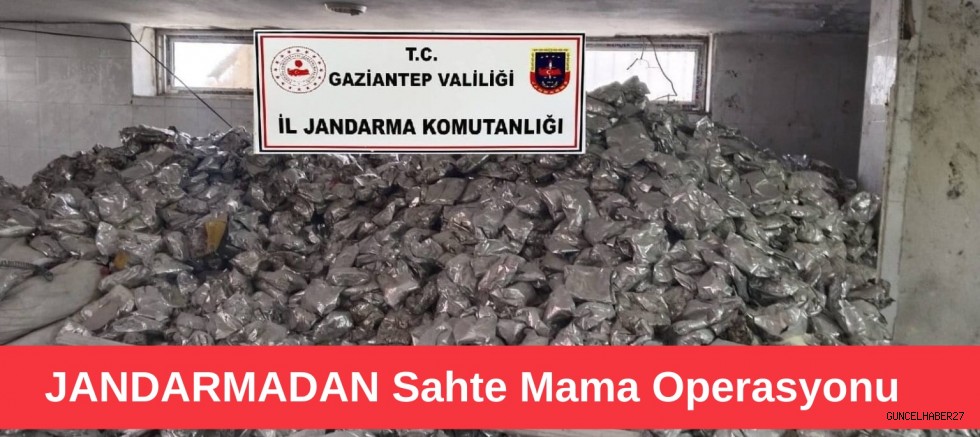 Gaziantep’te sahte mama operasyonu
