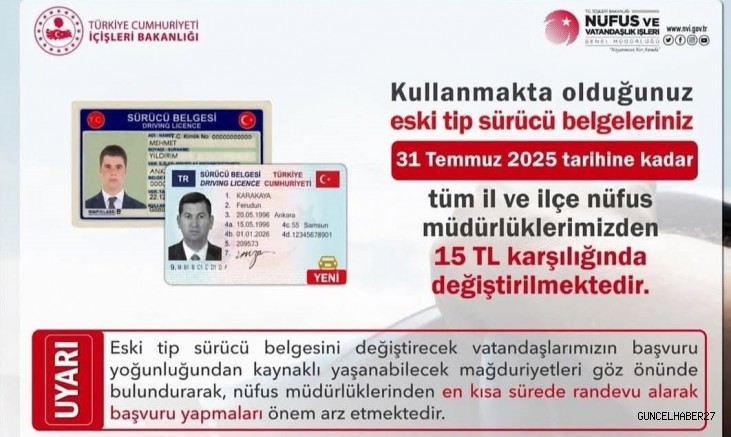 Gaziantep Valiliğinden sürücü belgesi uyarısı