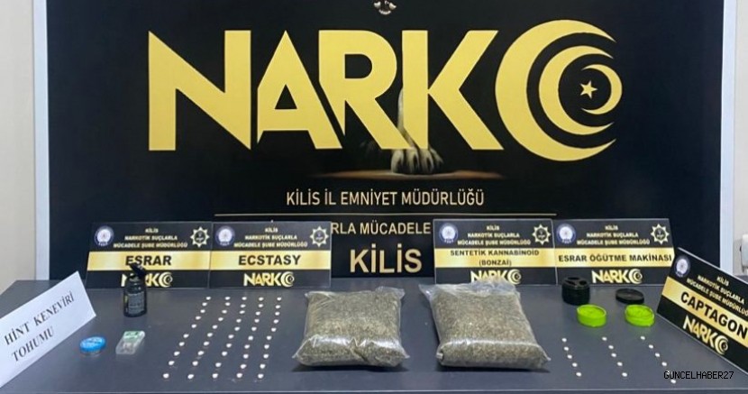 Kilis’te uyuşturucu operasyonu