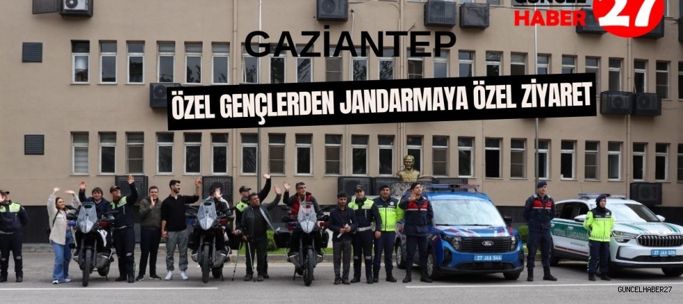 Özel gençlerden jandarmaya özel ziyaret