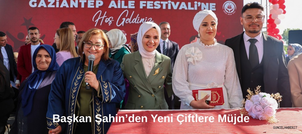 Başkan Şahin’den yeni çiftlere müjde