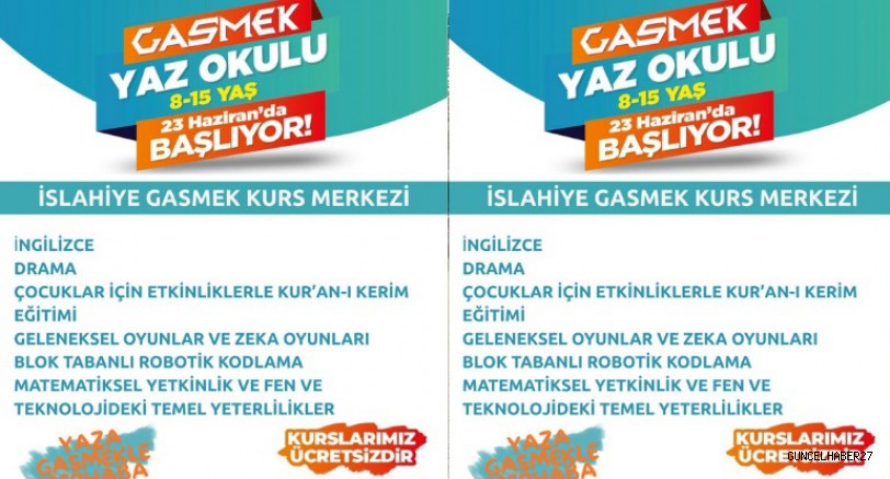 GASMEK Yaz Okulu başlıyor
