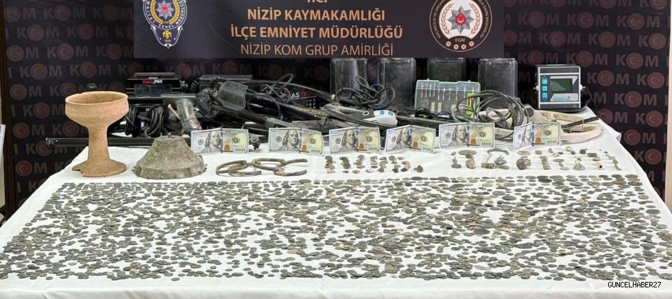 Gaziantep’te tarihi eser kaçakçılarına operasyon