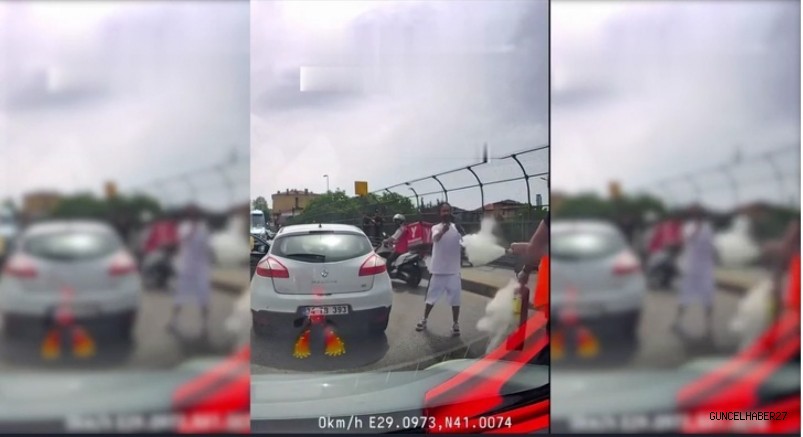 Trafik magandası sürücü yakalandı