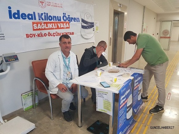 Hassa Devlet Hastanesinde “İdeal Kilonu Öğren, Sağlıklı Yaşa” kampanyası başlatıldı