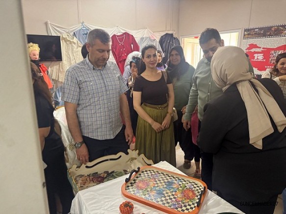 İslahiye ve Nurdağı’nda halk eğitim merkezlerince sergi açıldı