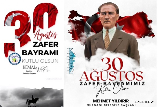 Başkanlardan 30 Ağustos Zafer Bayramı Mesajı